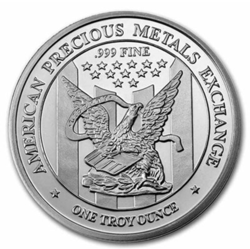 1oz APMEX silver coin